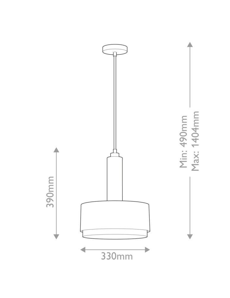 Elstead Średnia lampa wisząca Cedric 2 źródła światła Czarny HK-CEDRIC-P-M-BK