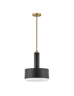 Elstead Średnia lampa wisząca Cedric 2 źródła światła Lakierowany mosiądz HK-CEDRIC-P-M-BR