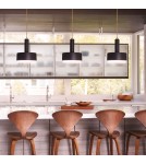 Elstead Średnia lampa wisząca Cedric 2 źródła światła Lakierowany mosiądz HK-CEDRIC-P-M-BR