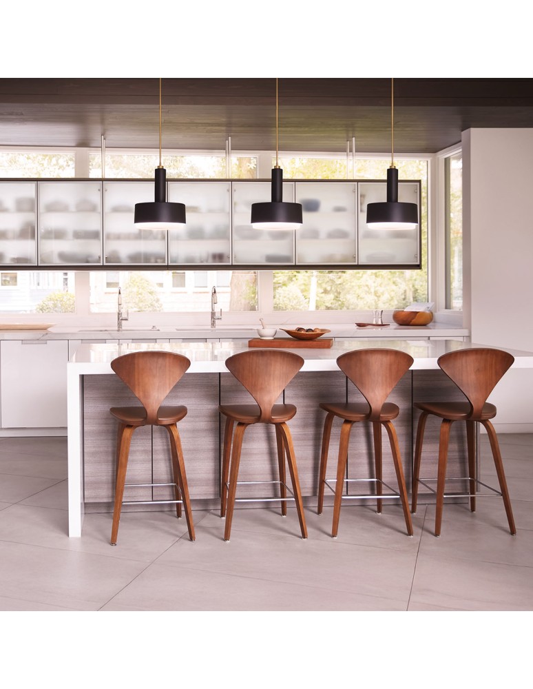 Elstead Średnia lampa wisząca Cedric 2 źródła światła Lakierowany mosiądz HK-CEDRIC-P-M-BR