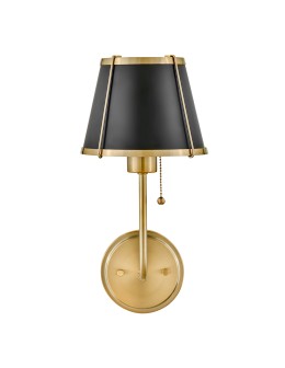 Elstead Kinkiet Clarke 1 źródło światła Ciepły mosiądz HK-CLARKE1-BR-BK - product 2