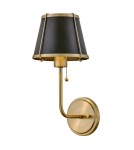 Elstead Kinkiet Clarke 1 źródło światła Ciepły mosiądz HK-CLARKE1-BR-BK