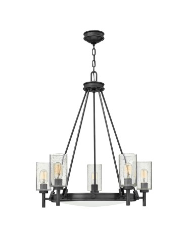 Elstead Żyrandol Collier 5 źródeł światła Zgaszona czerń HK-COLLIER5-BX