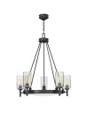 View Elstead Żyrandol Collier 5 źródeł światła Zgaszona czerń HK-COLLIER5-BX