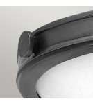 Elstead Średni plafon Collier 3 źródła światła Zgaszona czerń HK-COLLIER-F-M-BX