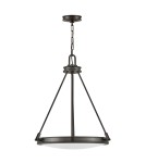 Elstead Lampa wisząca Collier 4 źródła światła Zgaszona czerń HK-COLLIER-P-BX