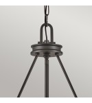 Elstead Lampa wisząca Collier 4 źródła światła Zgaszona czerń HK-COLLIER-P-BX