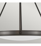 Elstead Lampa wisząca Collier 4 źródła światła Zgaszona czerń HK-COLLIER-P-BX