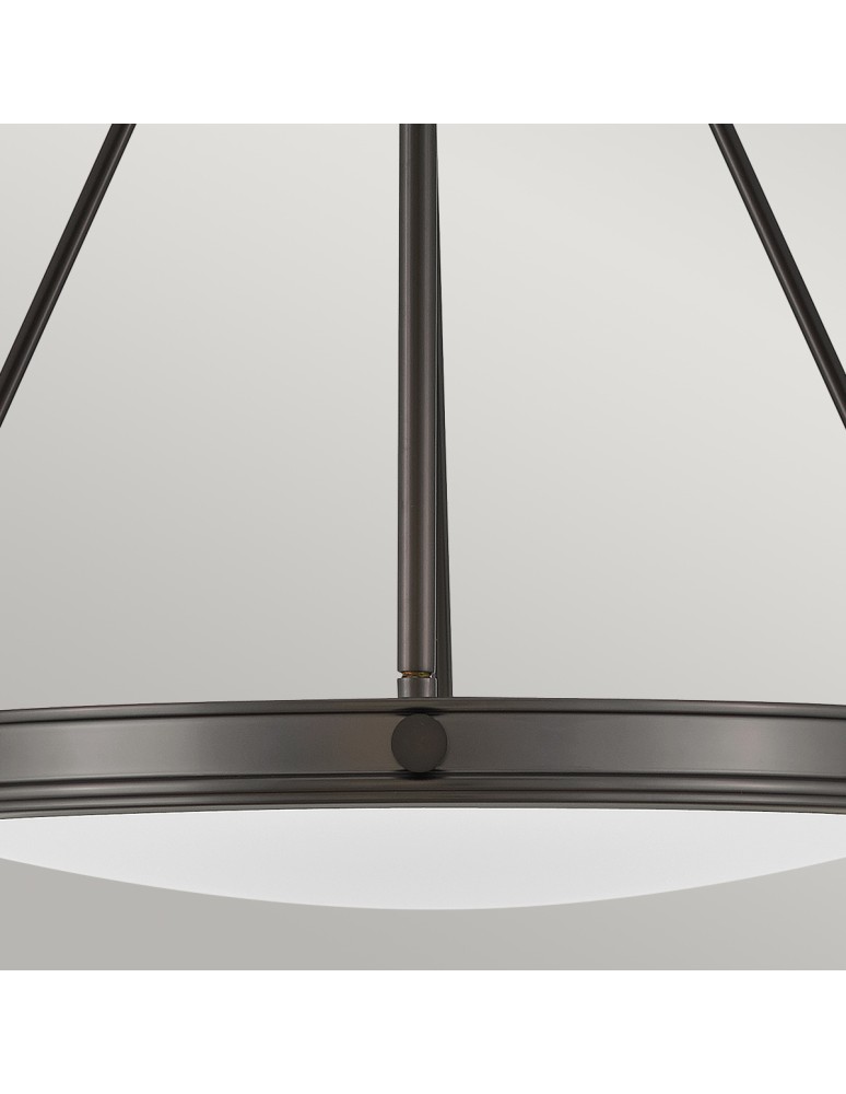 Elstead Lampa wisząca Collier 4 źródła światła Zgaszona czerń HK-COLLIER-P-BX