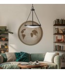 Elstead Lampa wisząca Collier 4 źródła światła Zgaszona czerń HK-COLLIER-P-BX