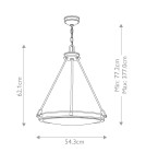 Elstead Lampa wisząca Collier 4 źródła światła Zgaszona czerń HK-COLLIER-P-BX