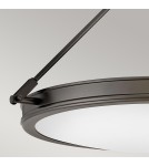 Elstead Średni półplafon Collier 4 źródła światła Zgaszona czerń HK-COLLIER-SF-M-BX