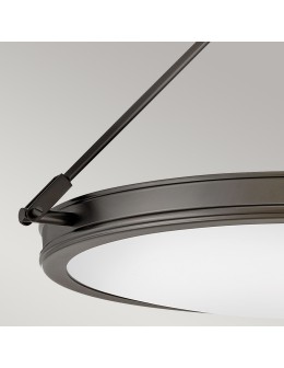 Elstead Średni półplafon Collier 4 źródła światła Zgaszona czerń HK-COLLIER-SF-M-BX - produkt 2
