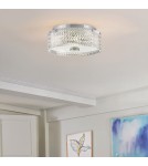 Elstead Plafon Elle 2 źródła światła Chrom HK-ELLE-F-S-CM