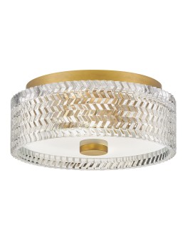 Elstead Plafon Elle 2 źródła światła Klasyczny mosiądz HK-ELLE-F-S-HB - product 2