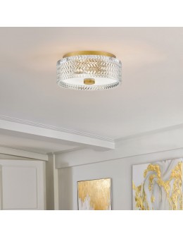 Elstead Plafon Elle 2 źródła światła Klasyczny mosiądz HK-ELLE-F-S-HB