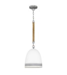 Elstead Lampa wisząca Nash 1 źródło światła Antyczny nikiel HK-NASH-P-AN