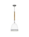 View Elstead Lampa wisząca Nash 1 źródło światła Antyczny nikiel HK-NASH-P-AN