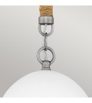 Elstead Lampa wisząca Nash 1 źródło światła Antyczny nikiel HK-NASH-P-AN