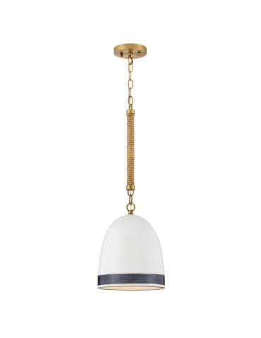 Elstead Lampa wisząca Nash 1 źródło światła Klasyczny mosiądz HK-NASH-P-HB