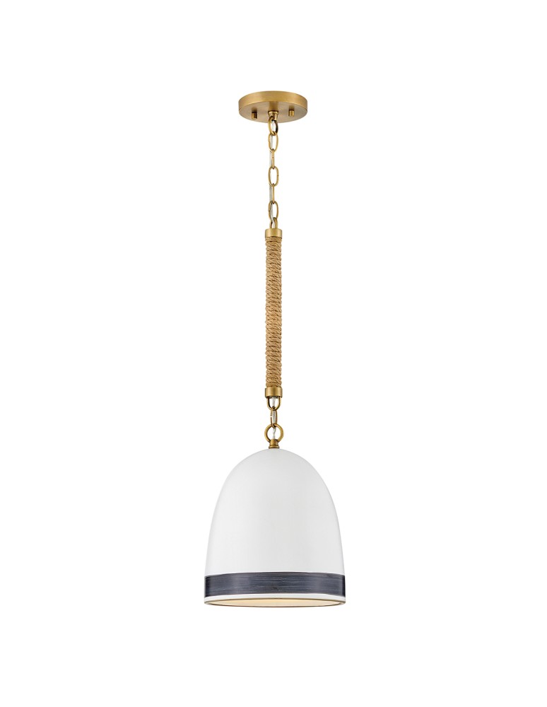 Elstead Lampa wisząca Nash 1 źródło światła Klasyczny mosiądz HK-NASH-P-HB