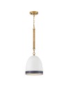View Elstead Lampa wisząca Nash 1 źródło światła Klasyczny mosiądz HK-NASH-P-HB