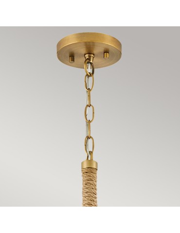 Elstead Lampa wisząca Nash 1 źródło światła Klasyczny mosiądz HK-NASH-P-HB - product 2