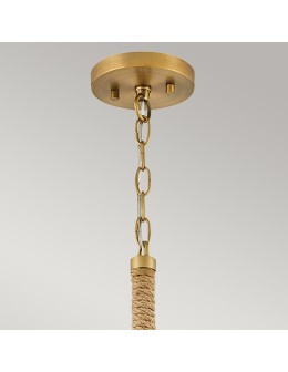 Elstead Lampa wisząca Nash 1 źródło światła Klasyczny mosiądz HK-NASH-P-HB - product 2