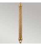 Elstead Lampa wisząca Nash 1 źródło światła Klasyczny mosiądz HK-NASH-P-HB