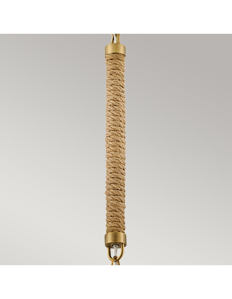 Elstead Lampa wisząca Nash 1 źródło światła Klasyczny mosiądz HK-NASH-P-HB