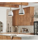 Elstead Lampa wisząca Nash 1 źródło światła Klasyczny mosiądz HK-NASH-P-HB