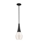 Elstead Lampa wisząca Deela 1 źródło światła Czarny KL-DEELA-P-BK