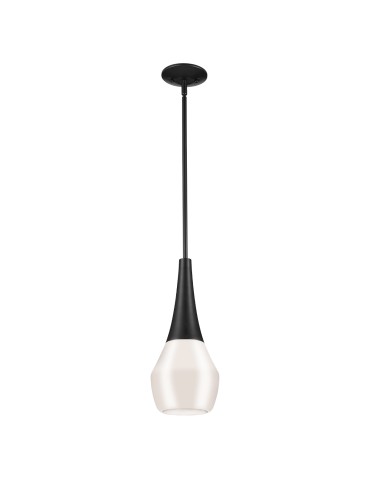Elstead Lampa wisząca Deela 1 źródło światła Czarny KL-DEELA-P-BK