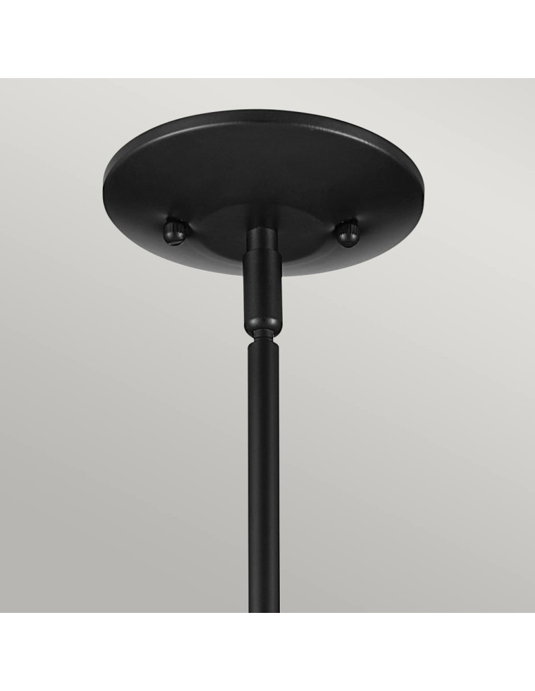 Elstead Lampa wisząca Deela 1 źródło światła Czarny KL-DEELA-P-BK