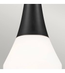 Elstead Lampa wisząca Deela 1 źródło światła Czarny KL-DEELA-P-BK