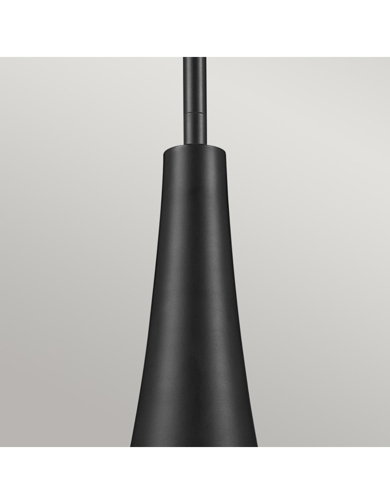 Elstead Lampa wisząca Deela 1 źródło światła Czarny KL-DEELA-P-BK