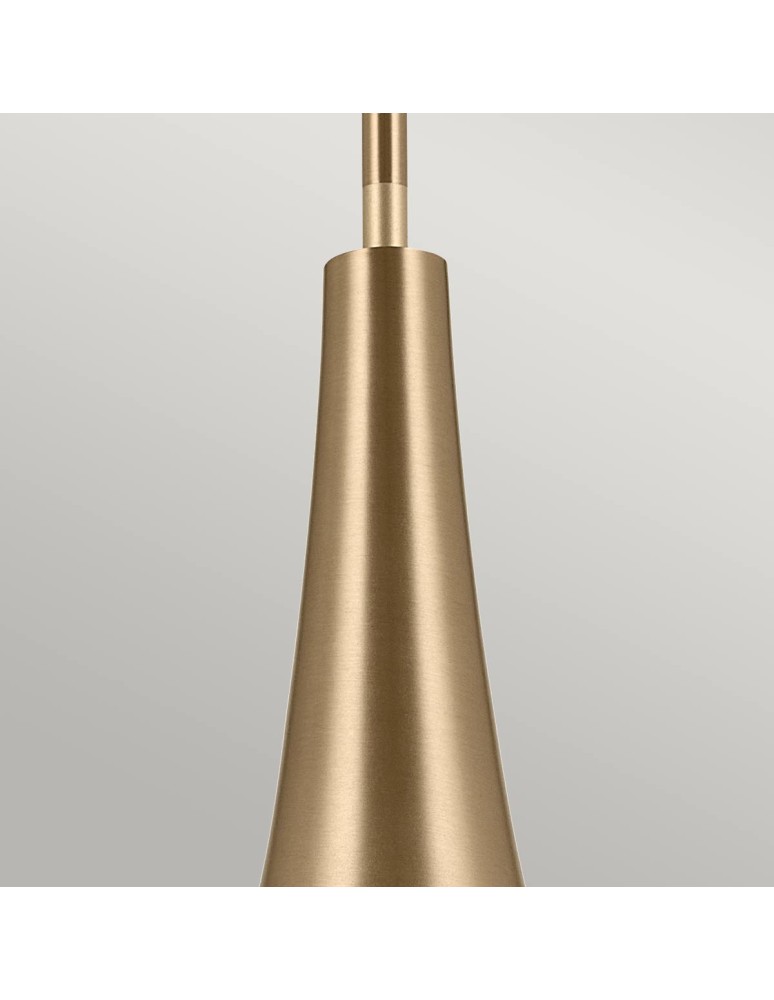 Elstead Lampa wisząca Deela 1 źródło światła Szampański brąz KL-DEELA-P-CPZ