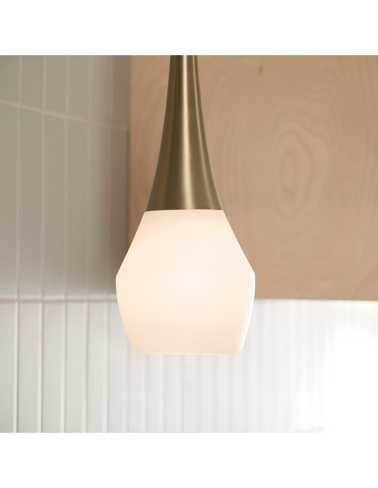 Elstead Lampa wisząca Deela 1 źródło światła Szampański brąz KL-DEELA-P-CPZ