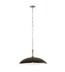 Elstead Lampa wisząca Delarosa 1 źródło światła Czarny, szampański KL-DELAROSA-P-BK