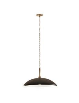 Elstead Lampa wisząca Delarosa 1 źródło światła Czarny, szampański KL-DELAROSA-P-BK