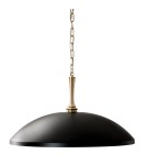 Elstead Lampa wisząca Delarosa 1 źródło światła Czarny, szampański KL-DELAROSA-P-BK