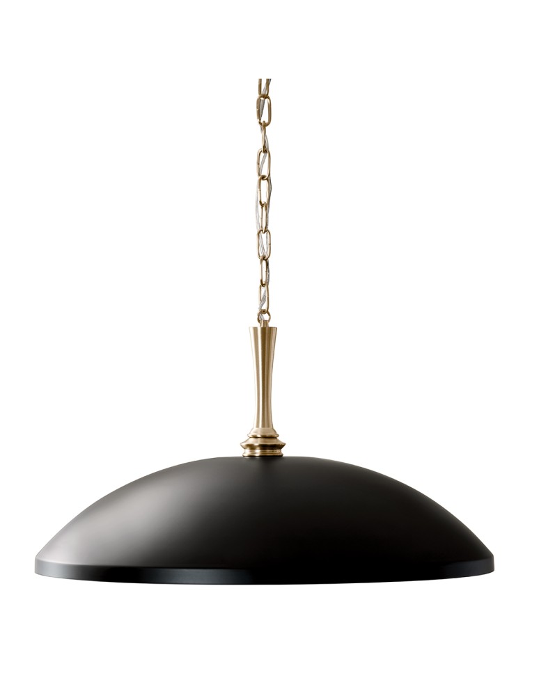 Elstead Lampa wisząca Delarosa 1 źródło światła Czarny, szampański KL-DELAROSA-P-BK