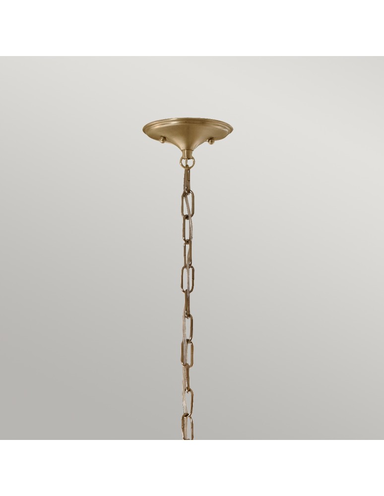 Elstead Lampa wisząca Delarosa 1 źródło światła Czarny, szampański KL-DELAROSA-P-BK