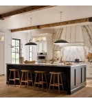 Elstead Lampa wisząca Delarosa 1 źródło światła Czarny, szampański KL-DELAROSA-P-BK