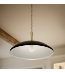 Elstead Lampa wisząca Delarosa 1 źródło światła Czarny, szampański KL-DELAROSA-P-BK