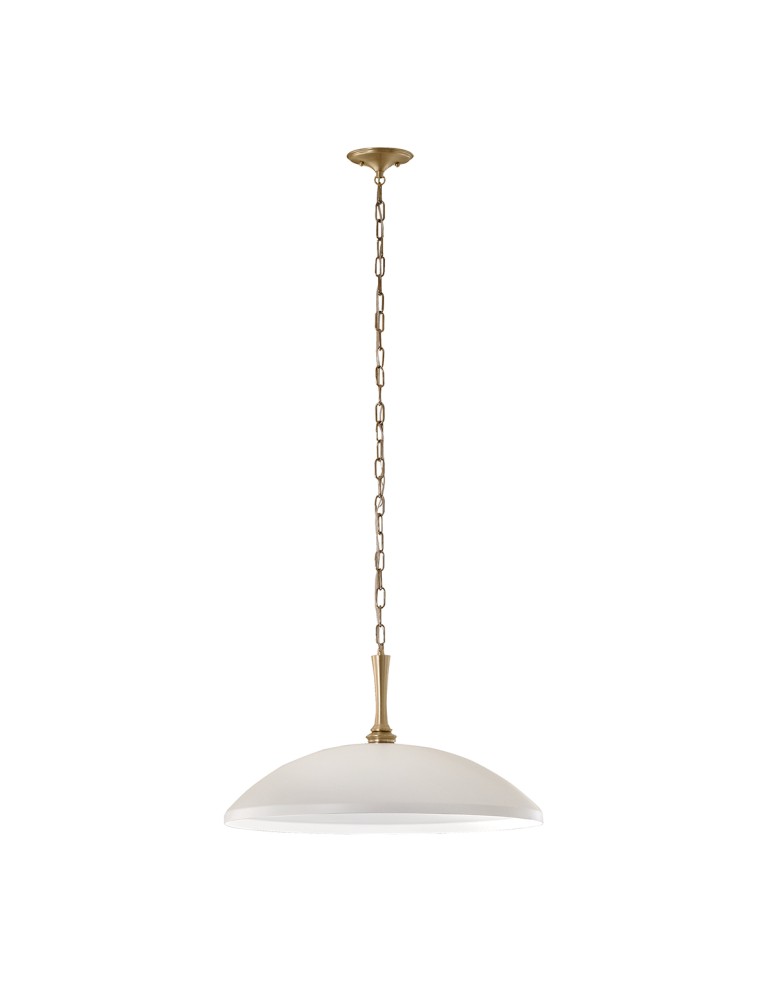 Elstead Lampa wisząca Delarosa 1 źródło światła Biały, szampański KL-DELAROSA-P-WH