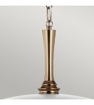Elstead Lampa wisząca Delarosa 1 źródło światła Biały, szampański KL-DELAROSA-P-WH
