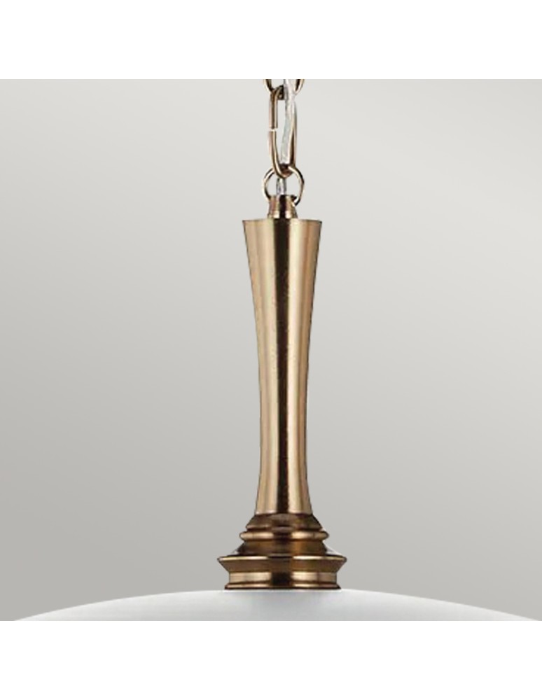 Elstead Lampa wisząca Delarosa 1 źródło światła Biały, szampański KL-DELAROSA-P-WH