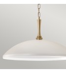 Elstead Lampa wisząca Delarosa 1 źródło światła Biały, szampański KL-DELAROSA-P-WH