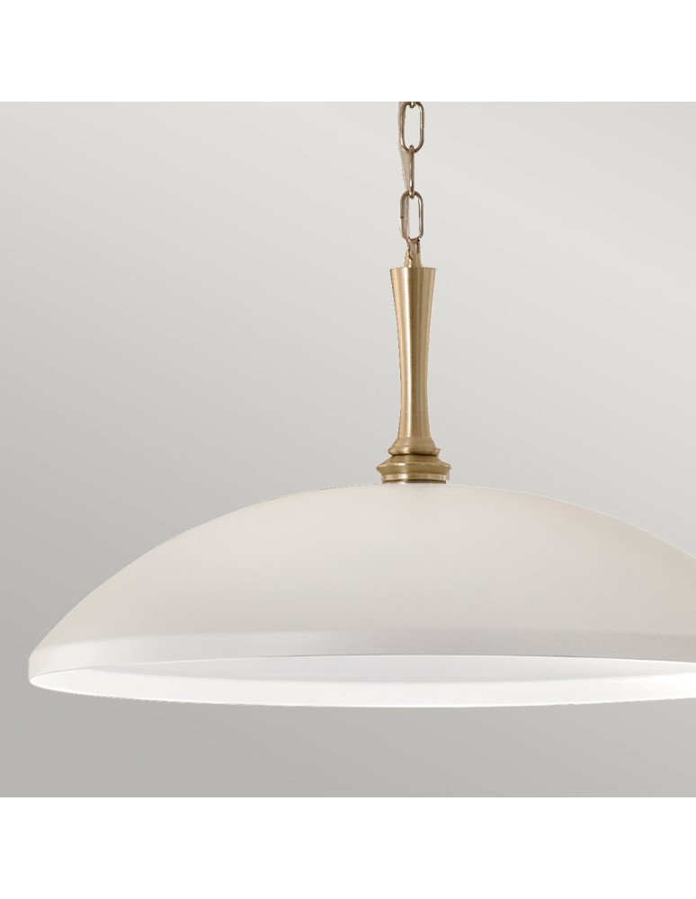 Elstead Lampa wisząca Delarosa 1 źródło światła Biały, szampański KL-DELAROSA-P-WH